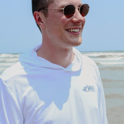 Men's - Long Sleeve w/ Hood-White