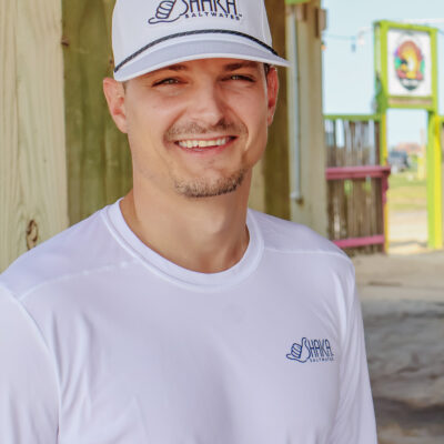 Perforated Snapback with Contour Cut Rubber Patch - White