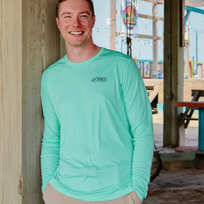 Men's - Long Sleeve-Bright Seafoam