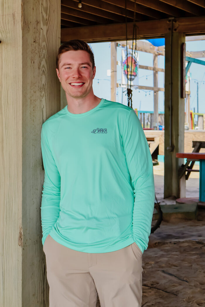 Men's - Long Sleeve-Bright Seafoam