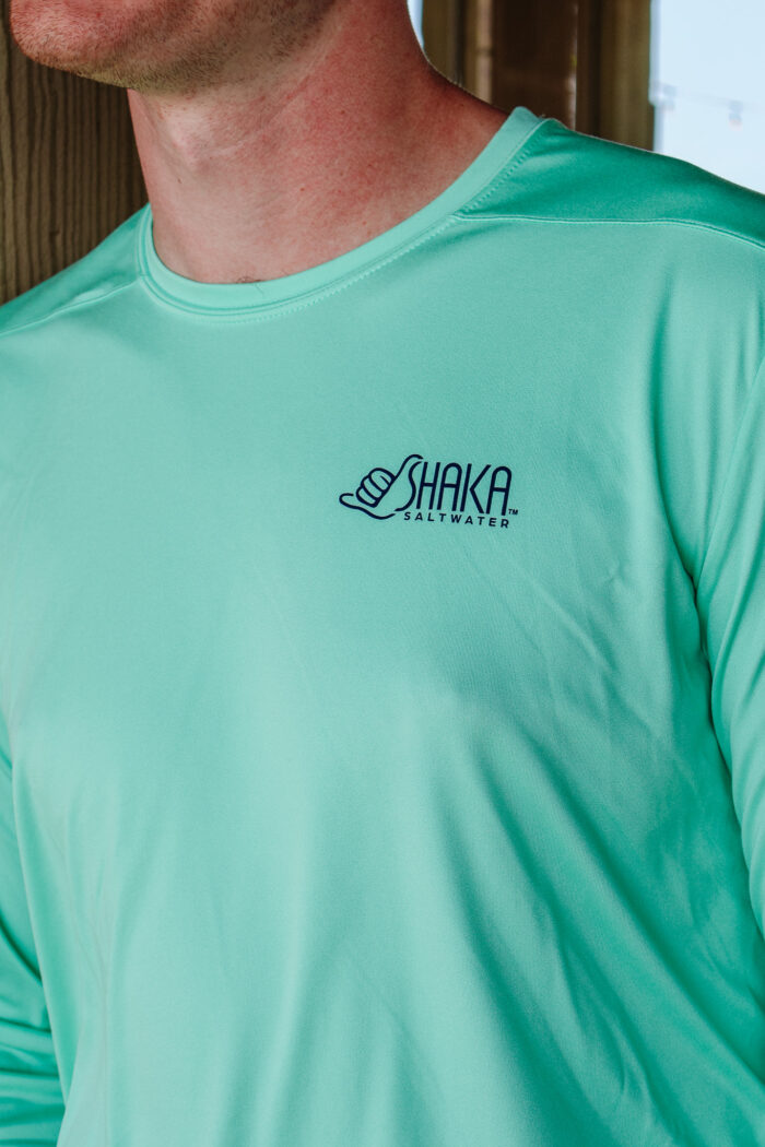 Men's - Long Sleeve-Bright Seafoam - Image 2