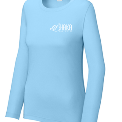 Ladies - Long Sleeve-Light Blue