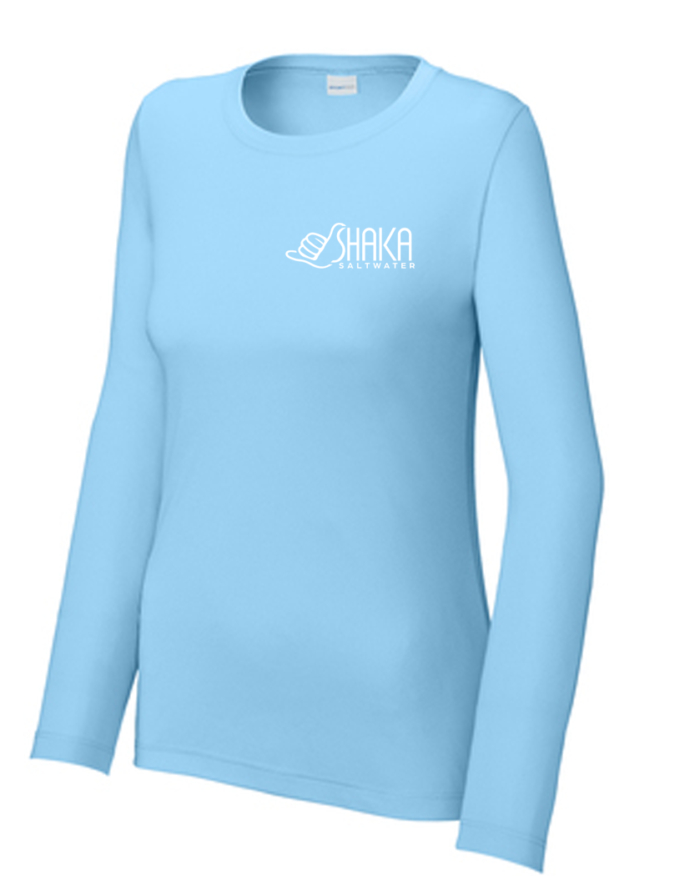 Ladies - Long Sleeve-Light Blue